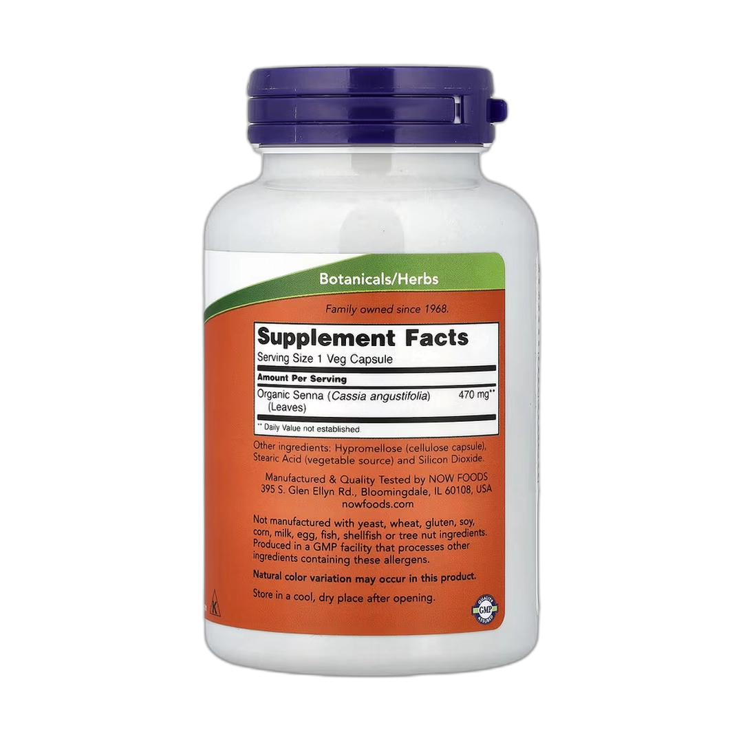 NOW Foods, Senna Leaves, 470 mg, 100 Veg Capsules