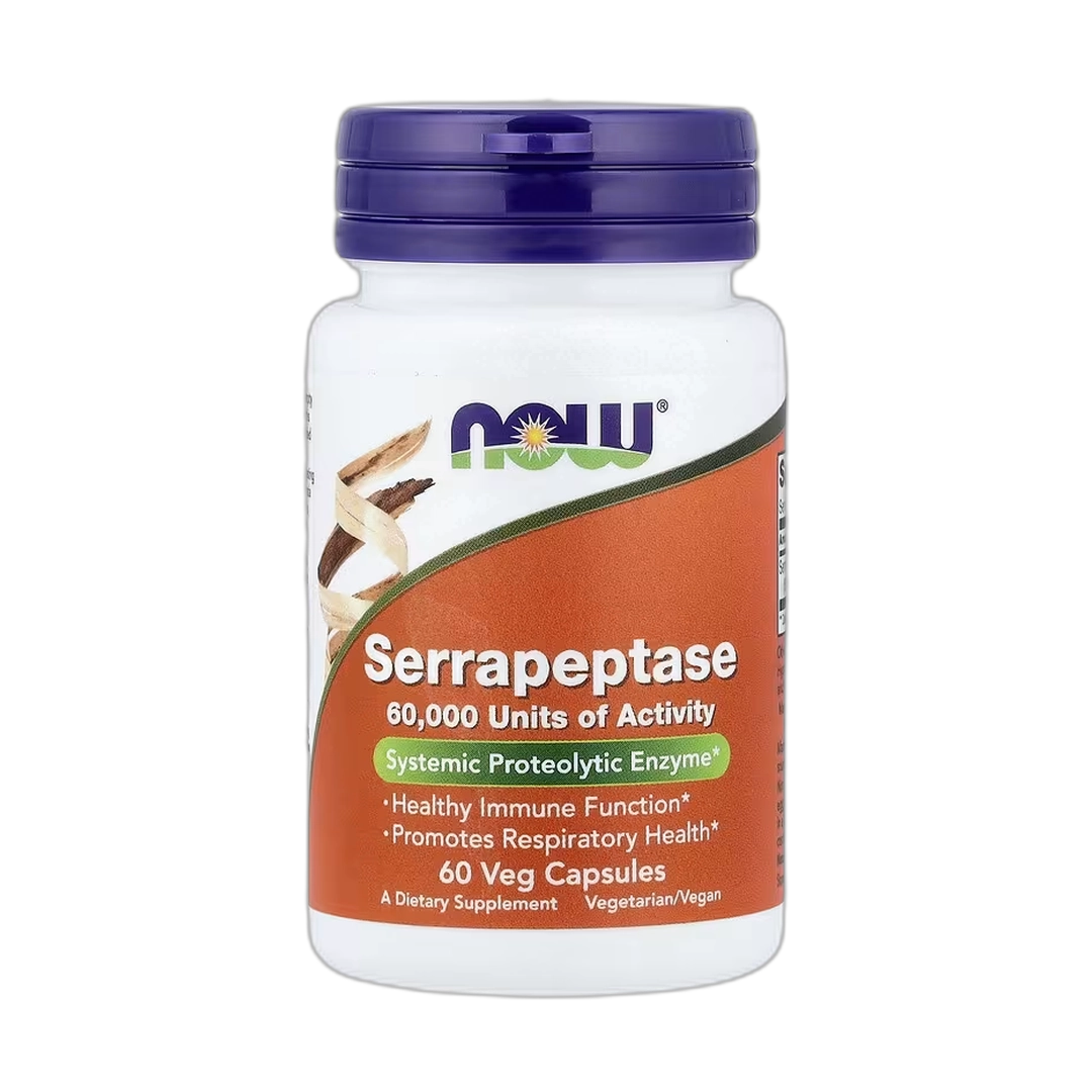 NOW Foods, Serrapeptase, 60 Veg Capsules