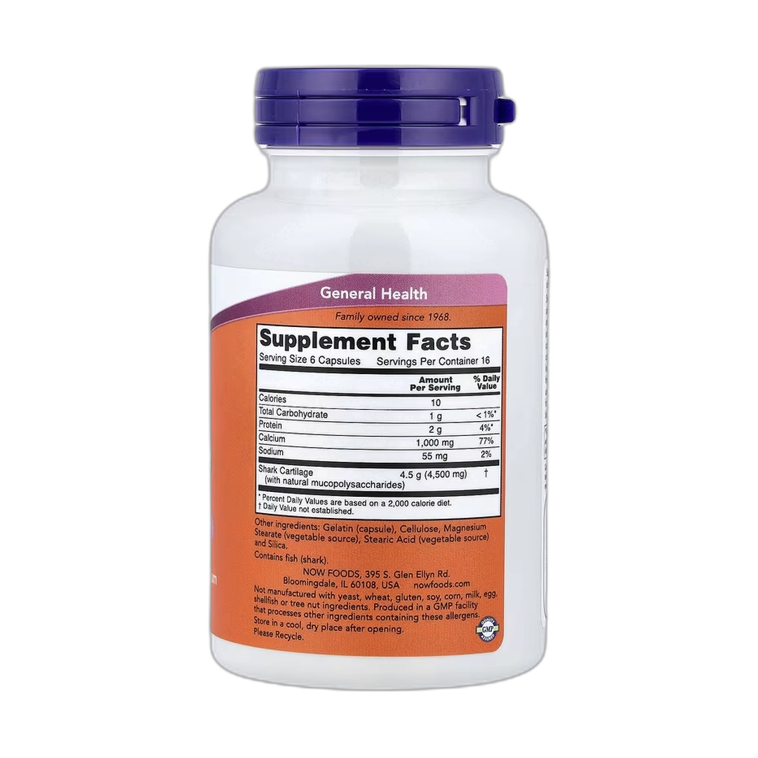 NOW Foods, Shark Cartilage, 100 Capsules