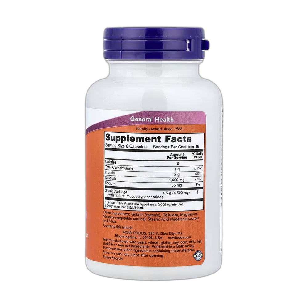 NOW Foods, Shark Cartilage, 100 Capsules