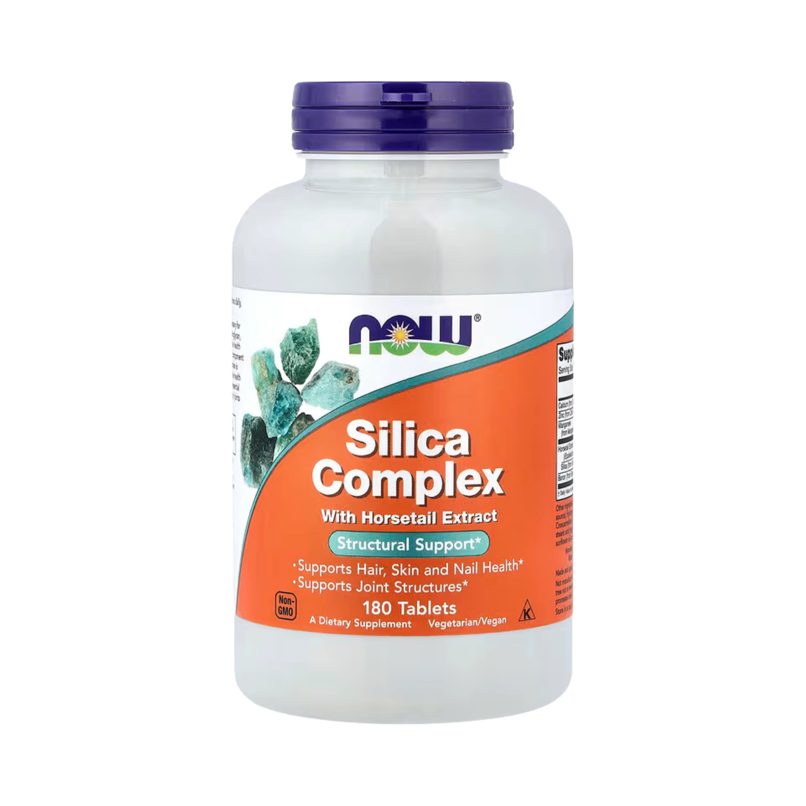 NOW Foods, Silica Complex with Horsetail Extract, 180 Tablets