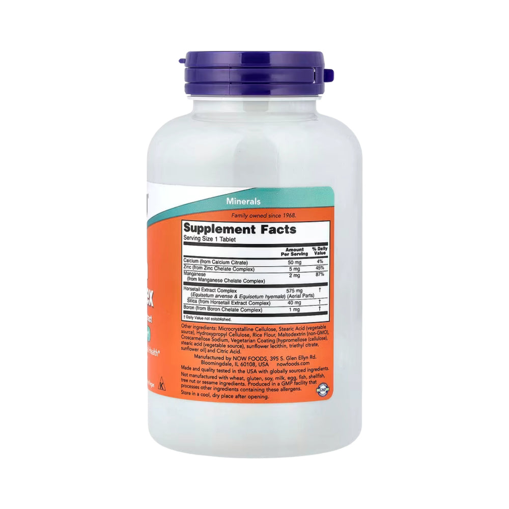 NOW Foods, Silica Complex with Horsetail Extract, 180 Tablets