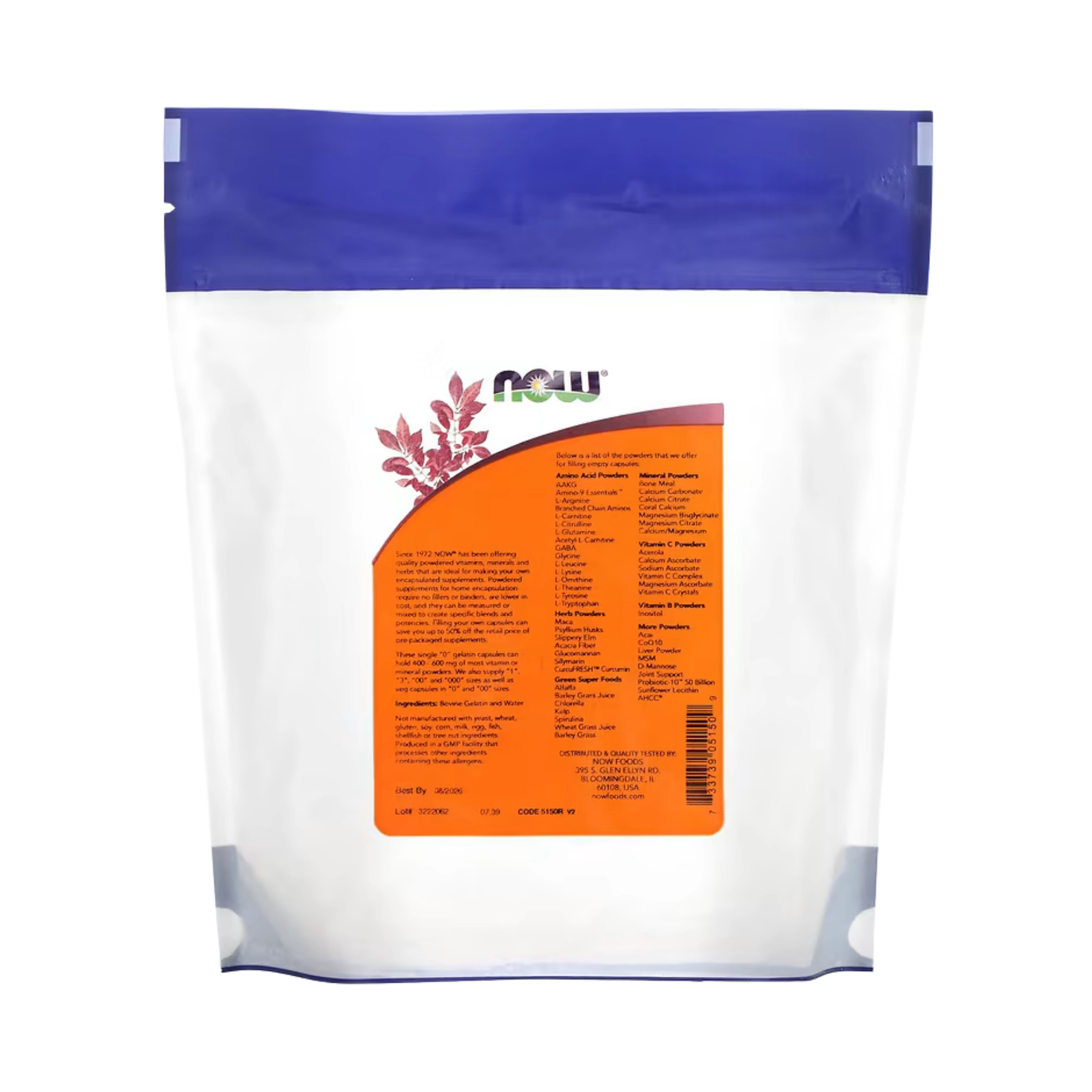 NOW Foods, Single "0" Gelatin Caps, Approx. 1,000 Empty Gelatin Capsules, 3.39 oz, 96 g