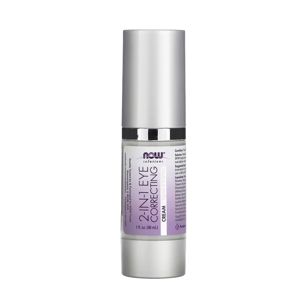 NOW Foods, Solutions, 2 in 1 Eye Correcting Cream, 1 fl oz, 30 ml