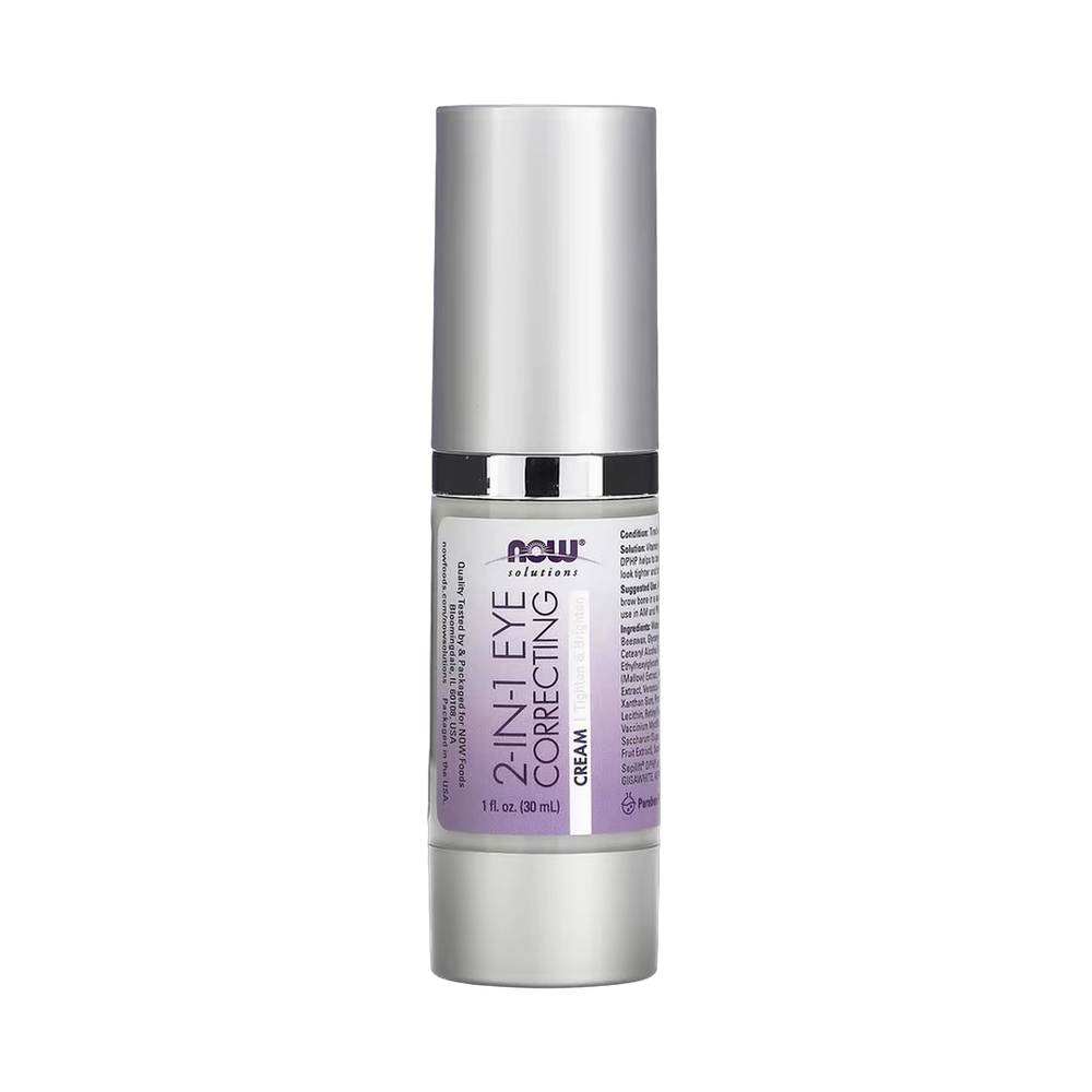 NOW Foods, Solutions, 2 in 1 Eye Correcting Cream, 1 fl oz, 30 ml