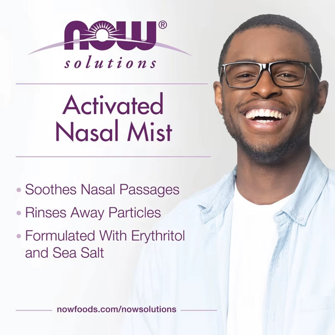 NOW Foods, Solutions, Activated Nasal Mist, 2 fl oz, 59 ml