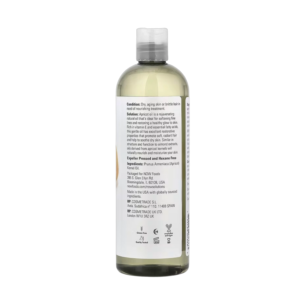 NOW Foods, Solutions, Apricot Oil, 16 fl oz, 473 ml
