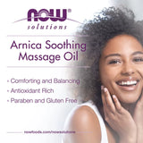 NOW Foods, Solutions, Arnica Soothing Massage Oil, 8 fl oz, 237 ml