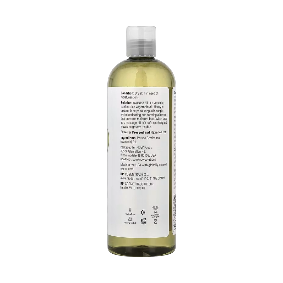 NOW Foods, Solutions, Avocado Oil, 16 fl oz, 473 ml
