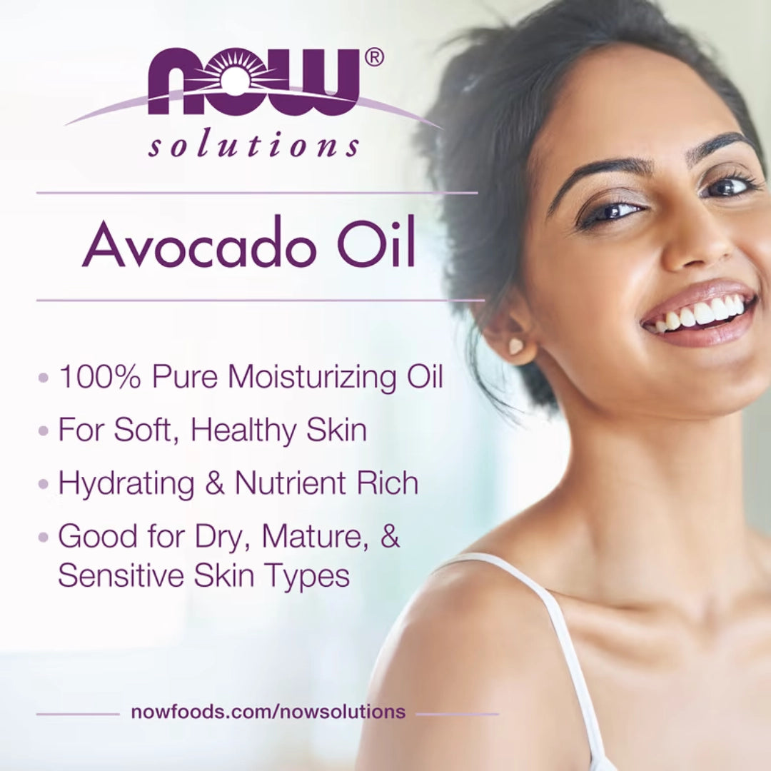 NOW Foods, Solutions, Avocado Oil, 4 fl oz, 118 ml