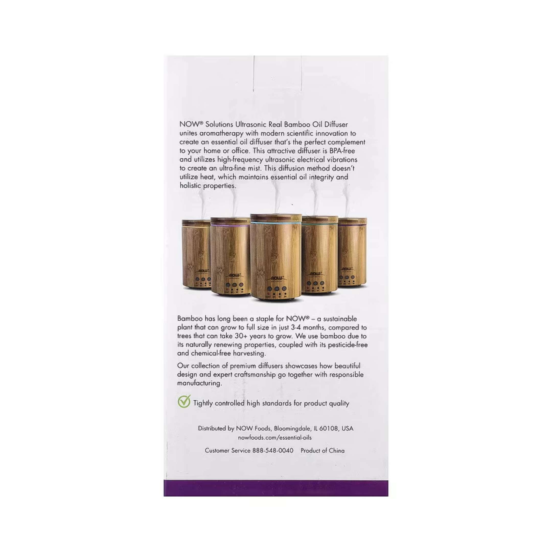 NOW Foods, Solutions, Bamboo Diffuser, 1 Diffuser