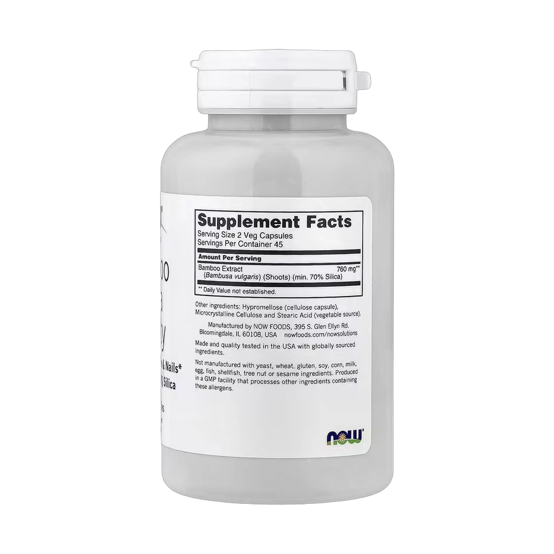 NOW Foods, Solutions, Bamboo Silica Beauty, 90 Veg Capsules