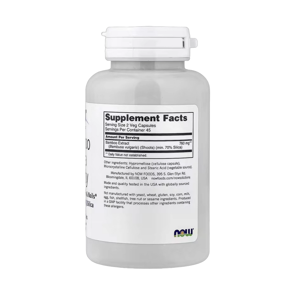 NOW Foods, Solutions, Bamboo Silica Beauty, 90 Veg Capsules