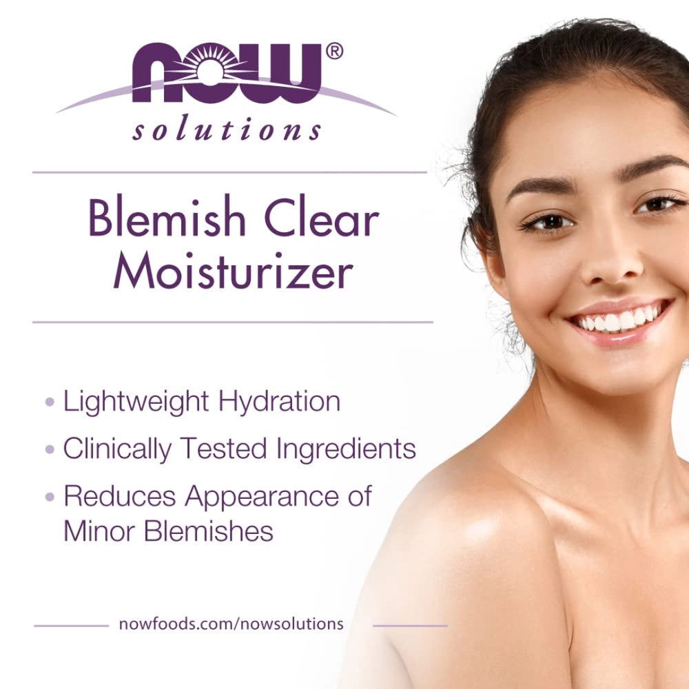 NOW Foods, Solutions, Blemish Clear Moisturizer, 2 fl oz, 59 ml