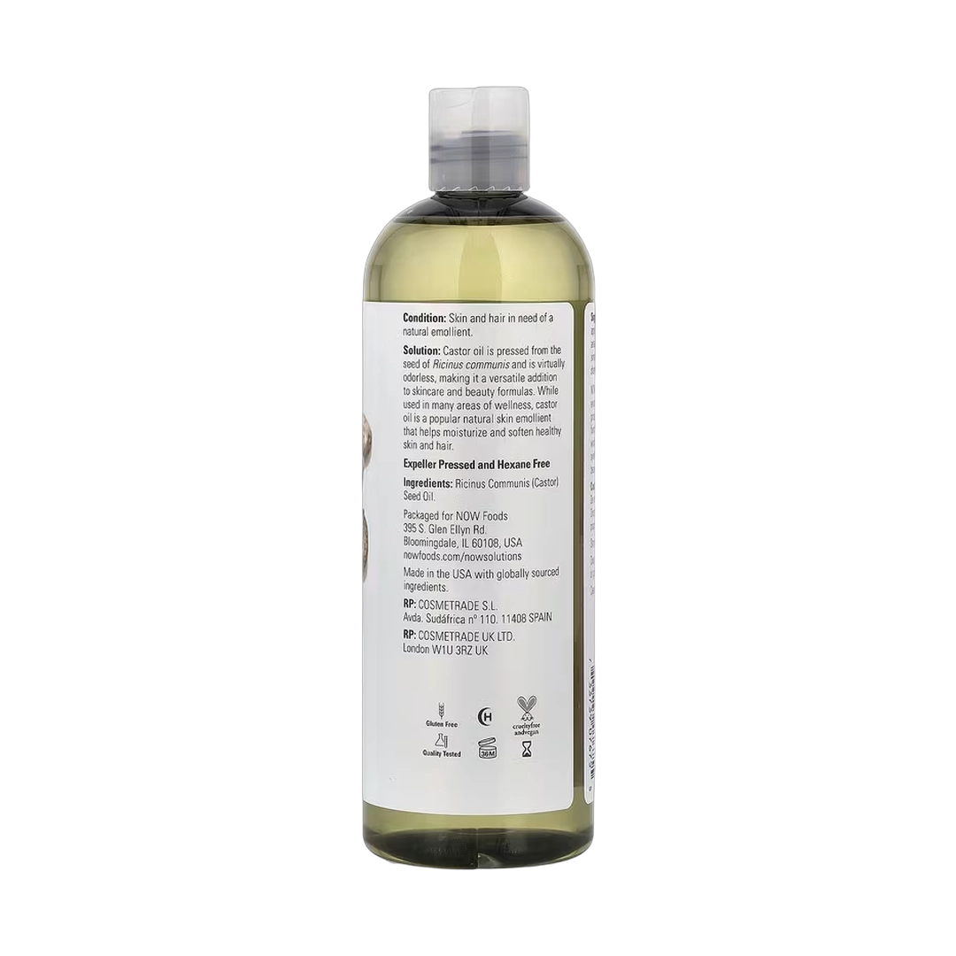 NOW Foods, Solutions, Castor Oil, 16 fl oz, 473 ml