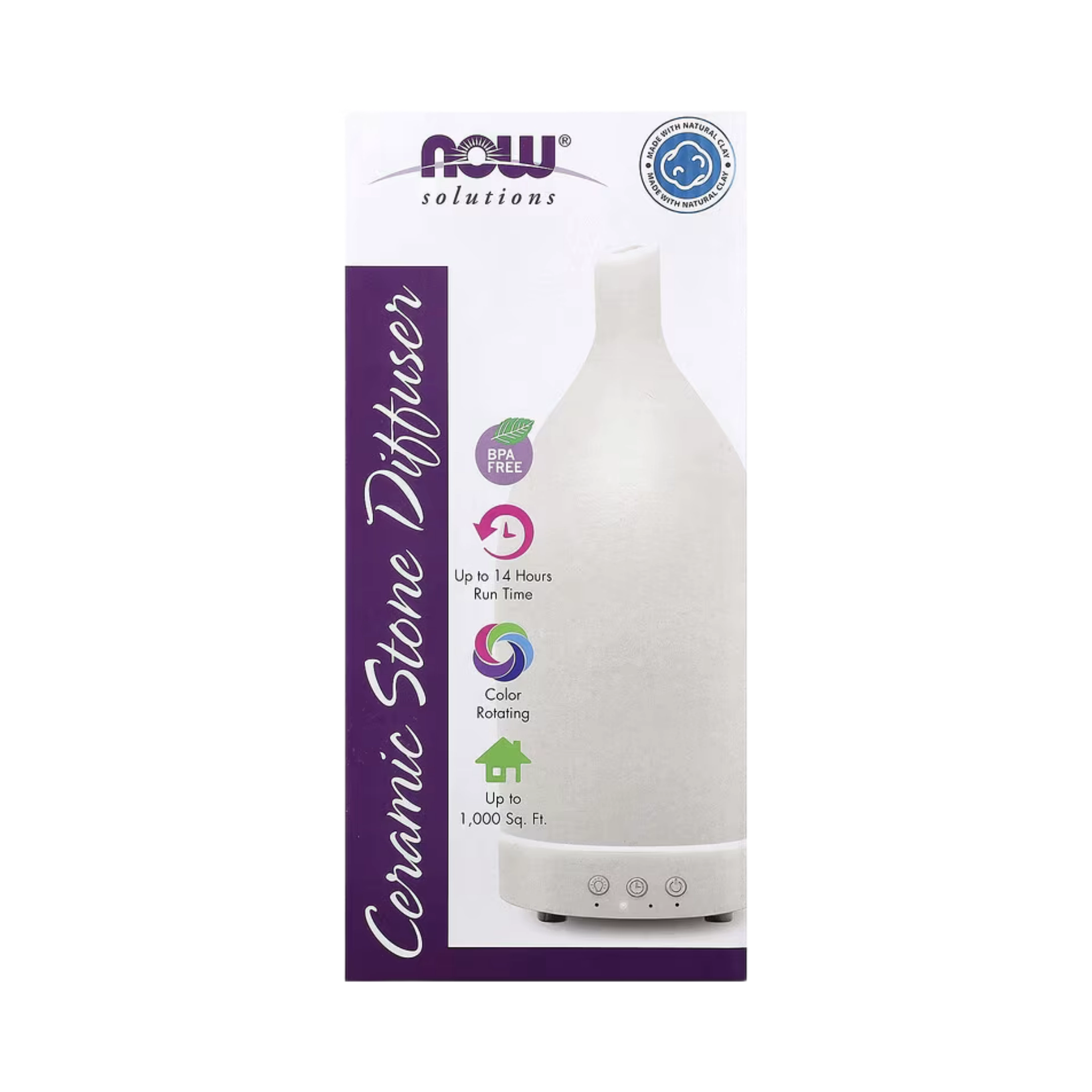 NOW Foods, Solutions, Ceramic Stone Diffuser, 1 Diffuser