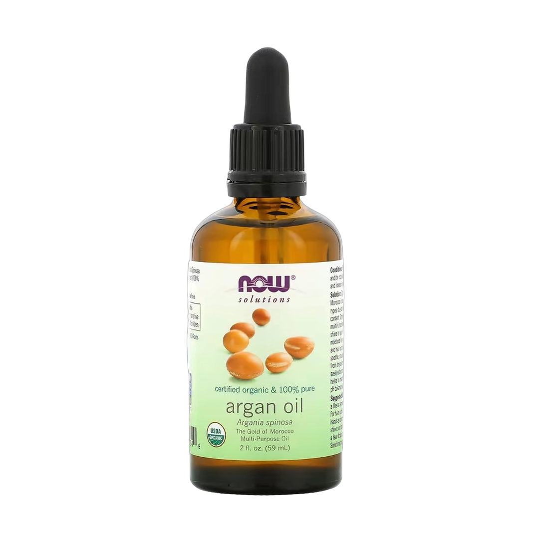 NOW Foods, Solutions, Certified Organic & 100% Pure Argan Oil, 2 fl oz, 59 ml