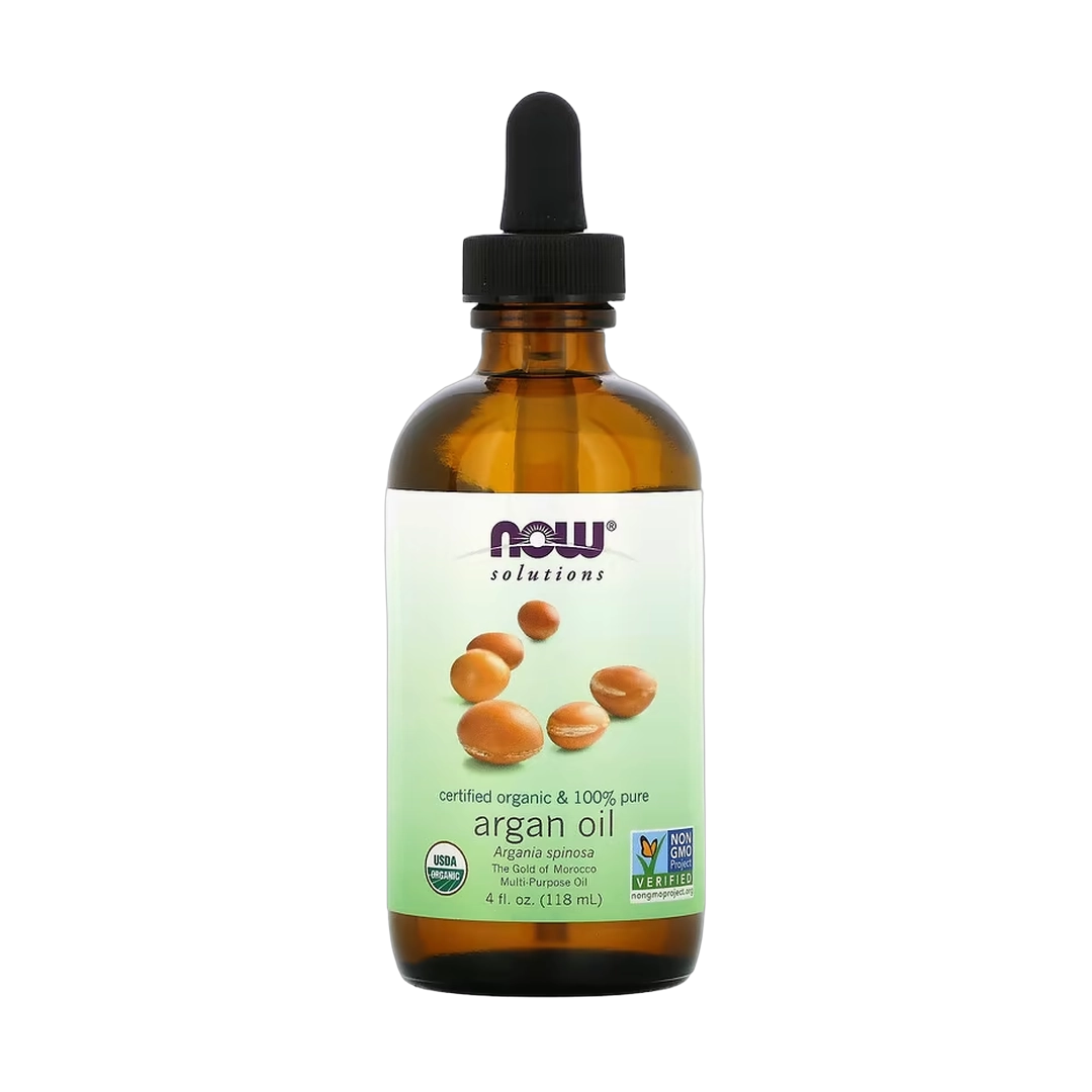 NOW Foods, Solutions, Certified Organic & 100% Pure Argan Oil, 4 fl oz, 118 ml