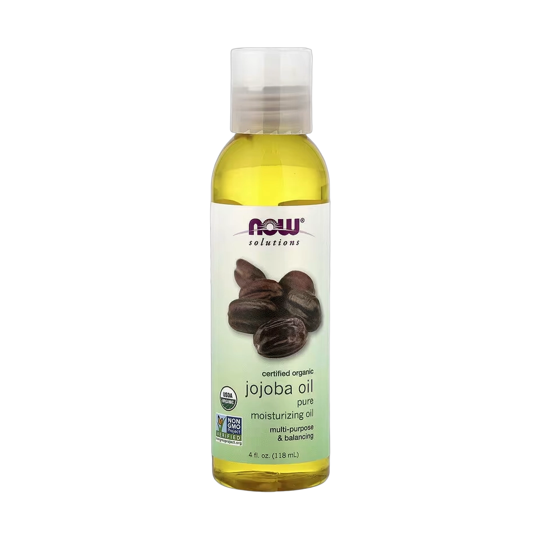 NOW Foods, Solutions, Certified Organic Jojoba Oil, 4 fl oz, 118 ml