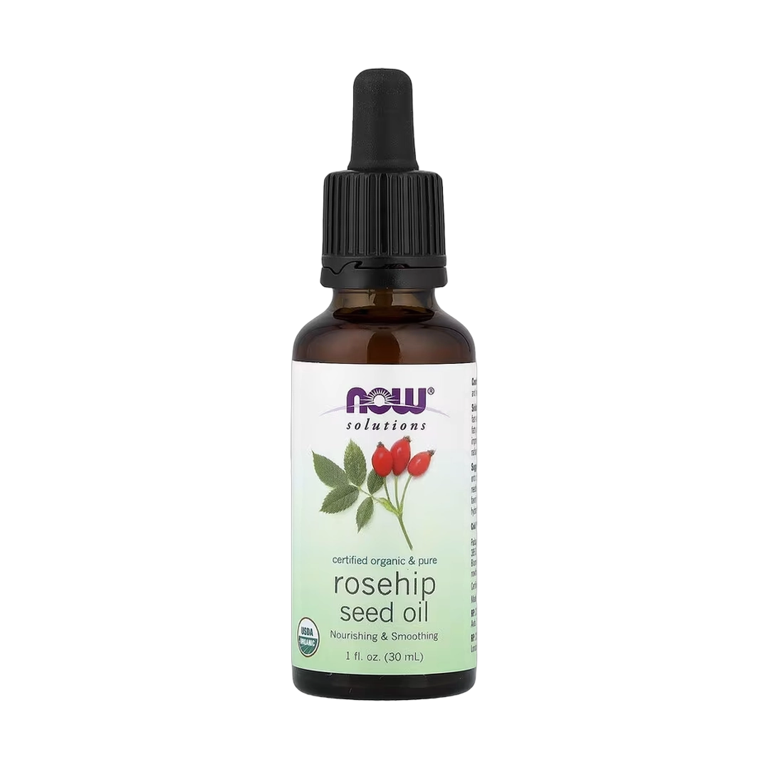 NOW Foods, Solutions, Certified Organic & Pure Rosehip Seed Oil, 1 fl oz, 30 ml