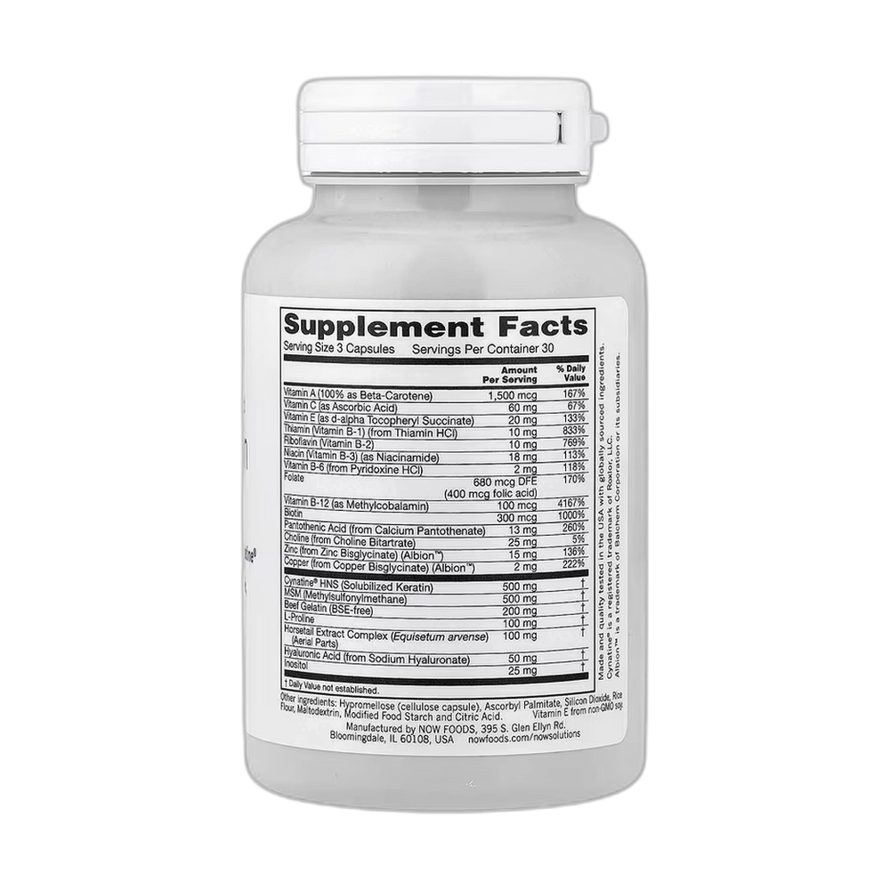 NOW Foods, Solutions, Clinically Advanced Hair, Skin & Nails, 90 Capsules