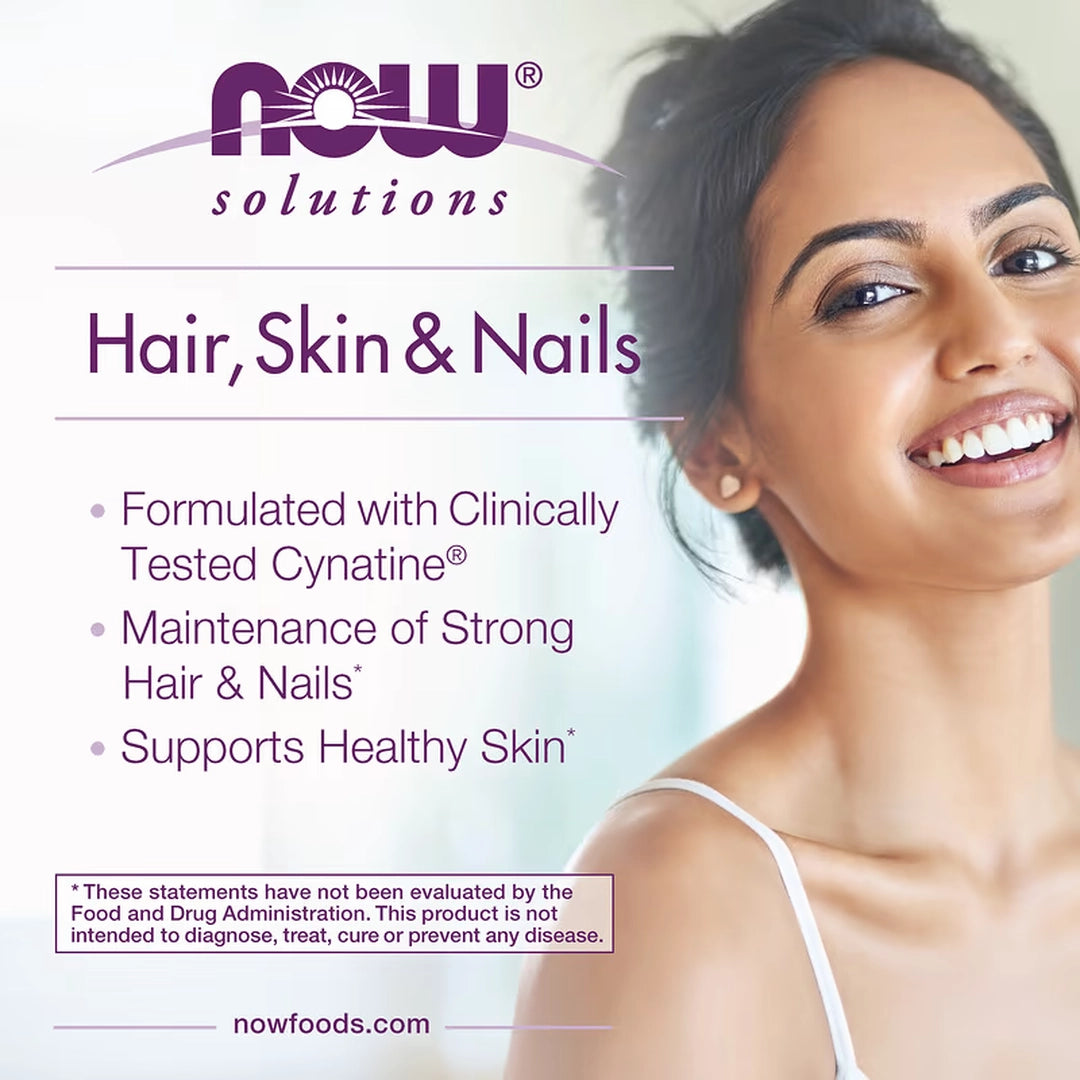 NOW Foods, Solutions, Clinically Advanced Hair, Skin & Nails, 90 Capsules