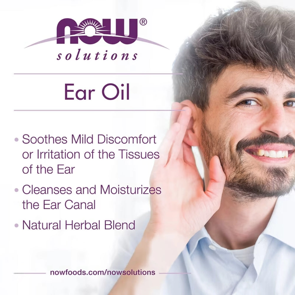 NOW Foods, Solutions, Ear Oil, 1 fl oz, 30 ml