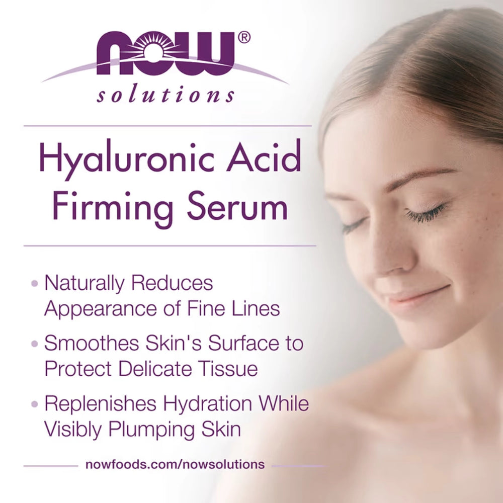 NOW Foods, Solutions, Firming Hyaluronic Acid Serum, 1 fl oz, 30 ml