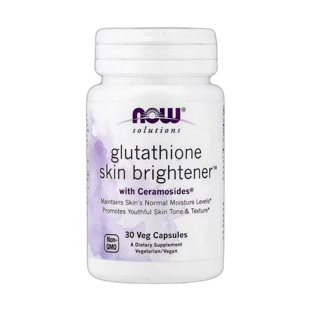 NOW Foods, Solutions, Glutathione Skin Brightener, 30 Veg Capsules