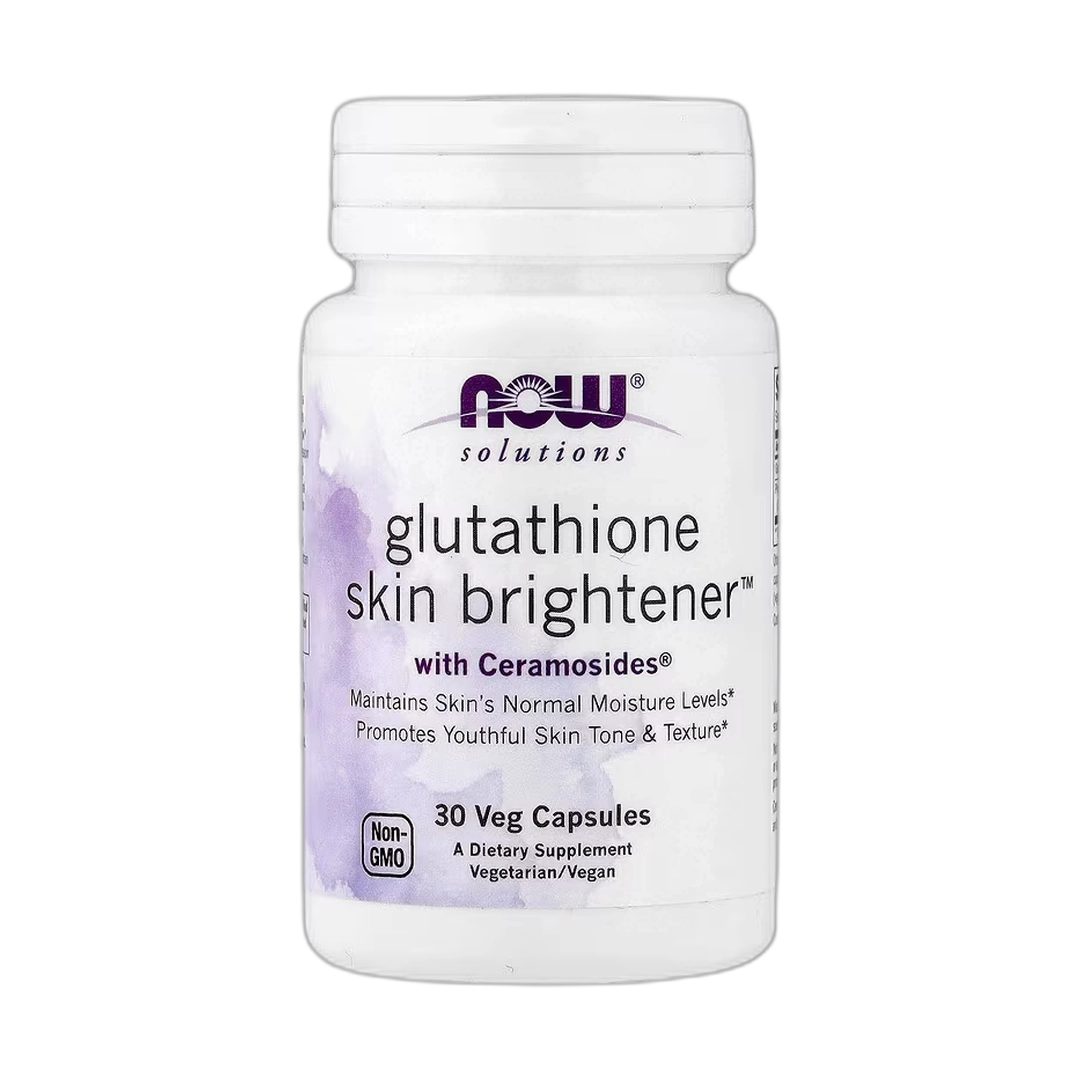 NOW Foods, Solutions, Glutathione Skin Brightener, 30 Veg Capsules