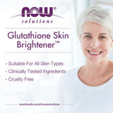 NOW Foods, Solutions, Glutathione Skin Brightener Cream, 2 fl oz, 59 ml