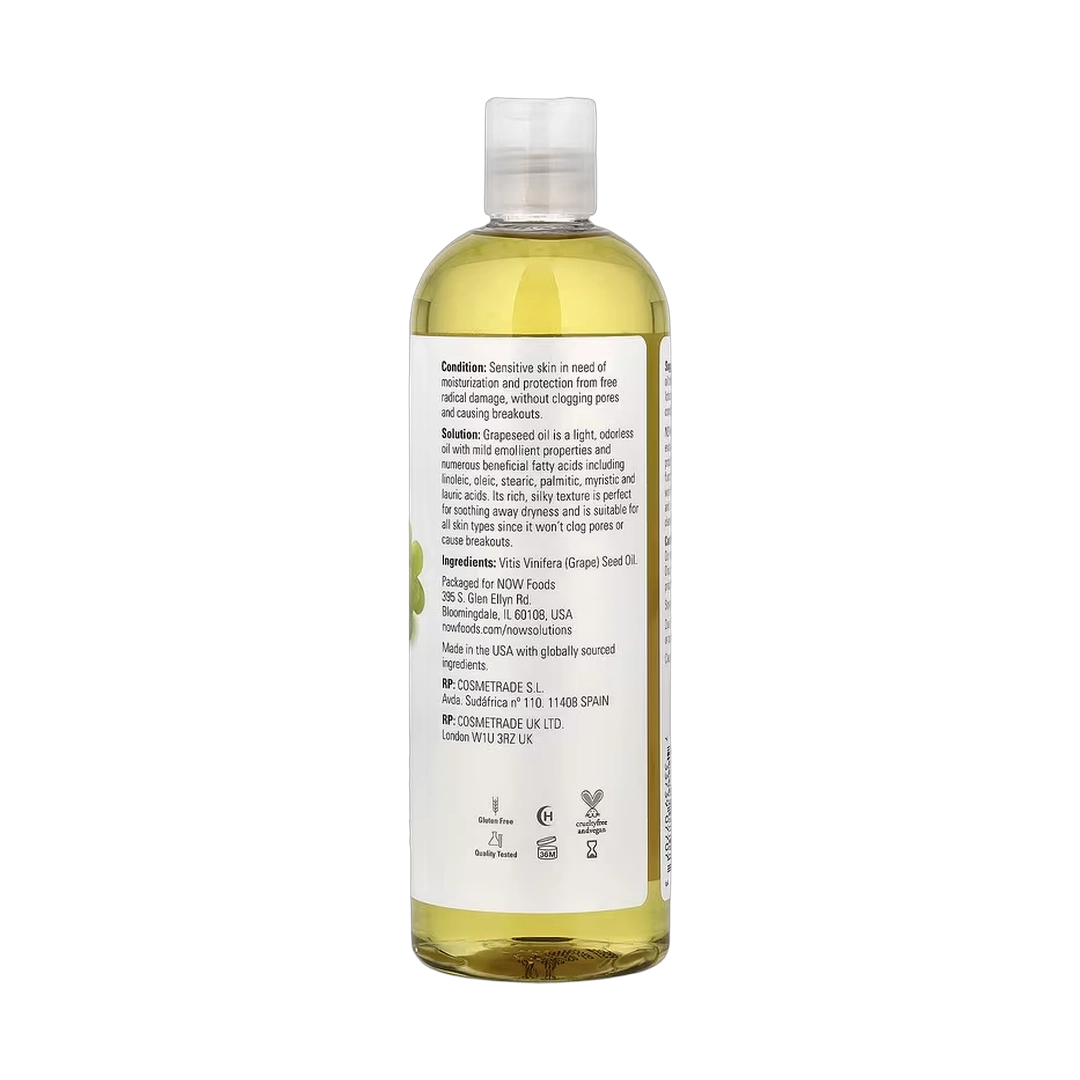 NOW Foods, Solutions, Grapeseed Oil, 16 fl oz, 473 ml