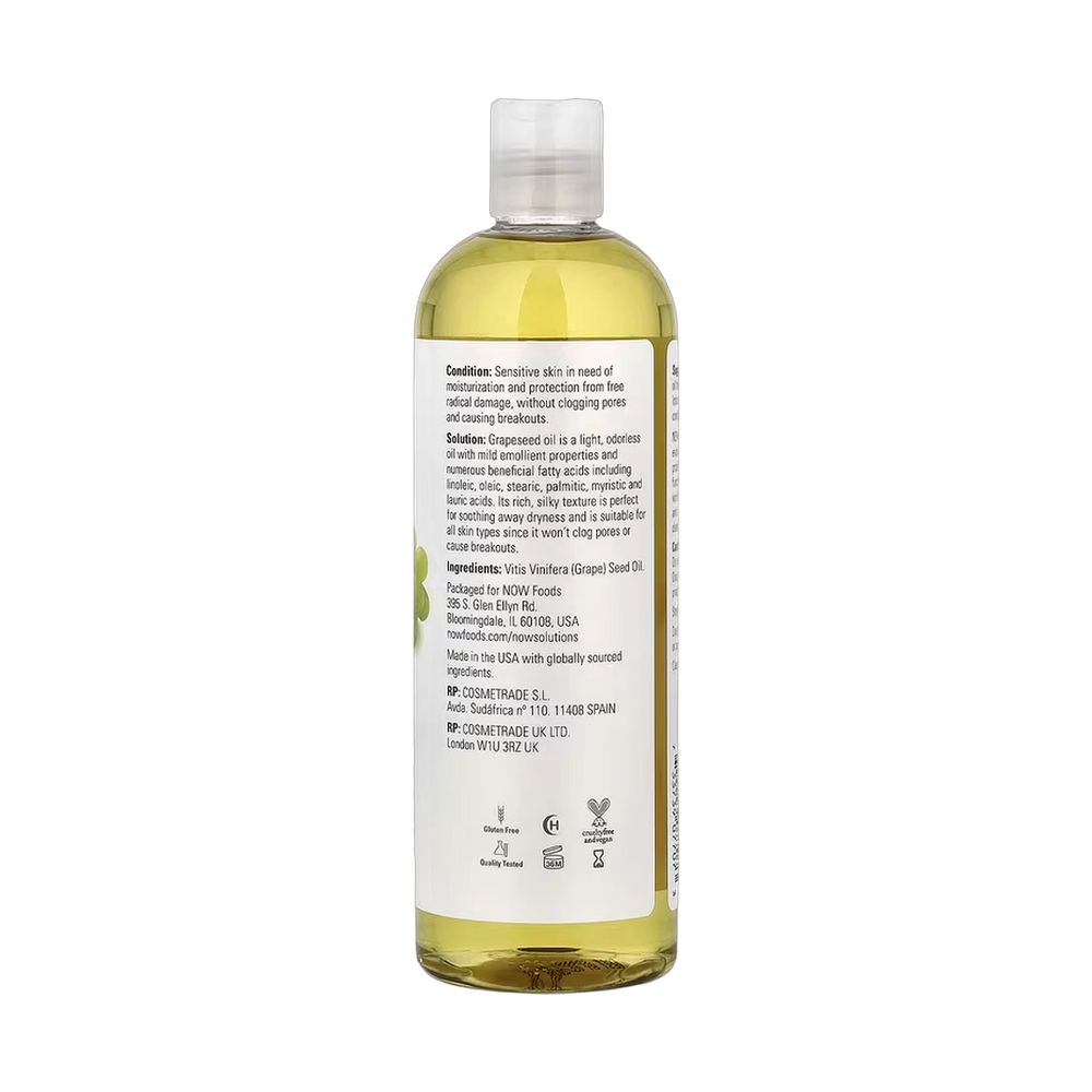 NOW Foods, Solutions, Grapeseed Oil, 16 fl oz, 473 ml