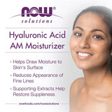 NOW Foods, Solutions, Hyaluronic Acid AM Moisturizer, 2 fl oz, 59 ml