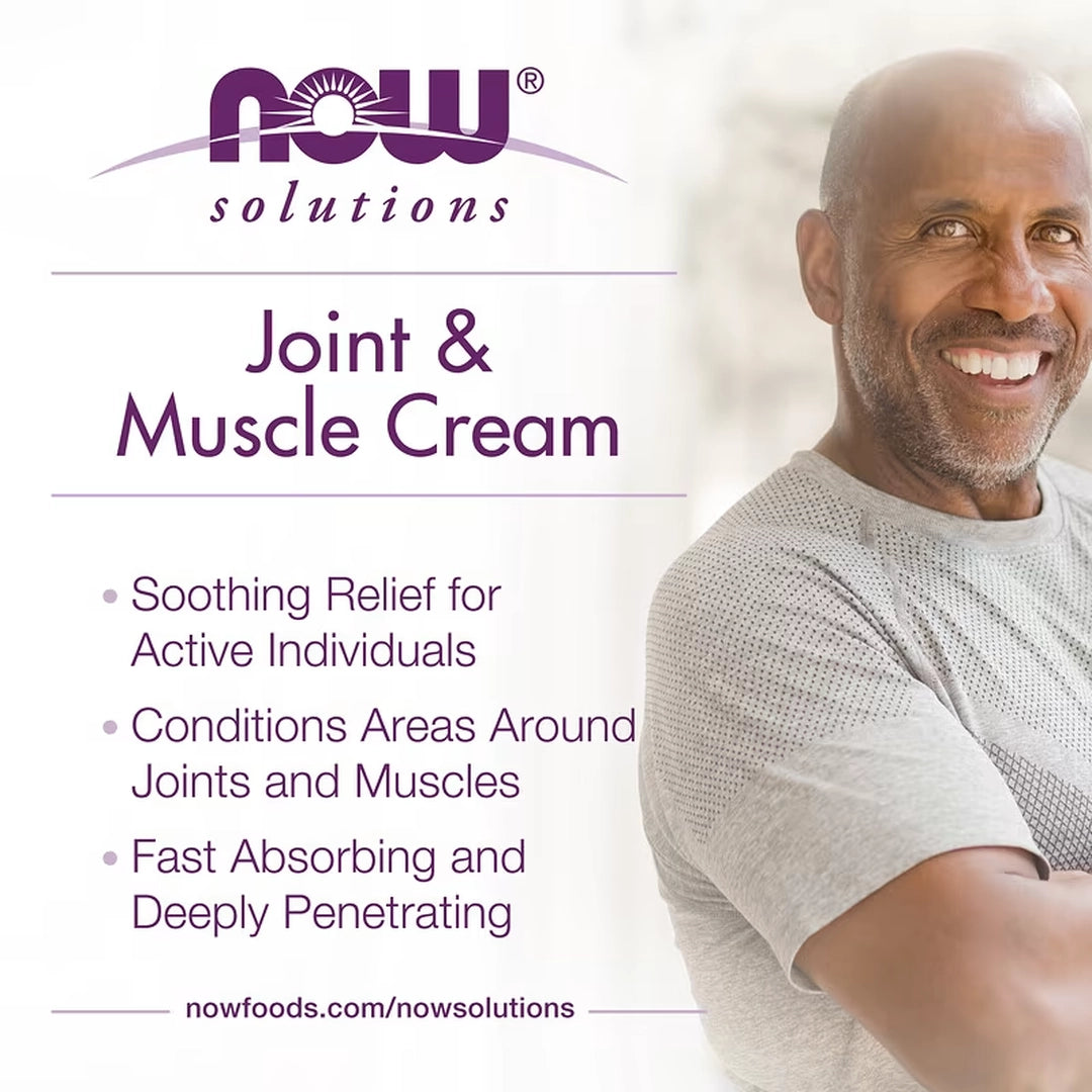 NOW Foods, Solutions, Joint and Muscle Cream, 4 fl oz, 118 ml
