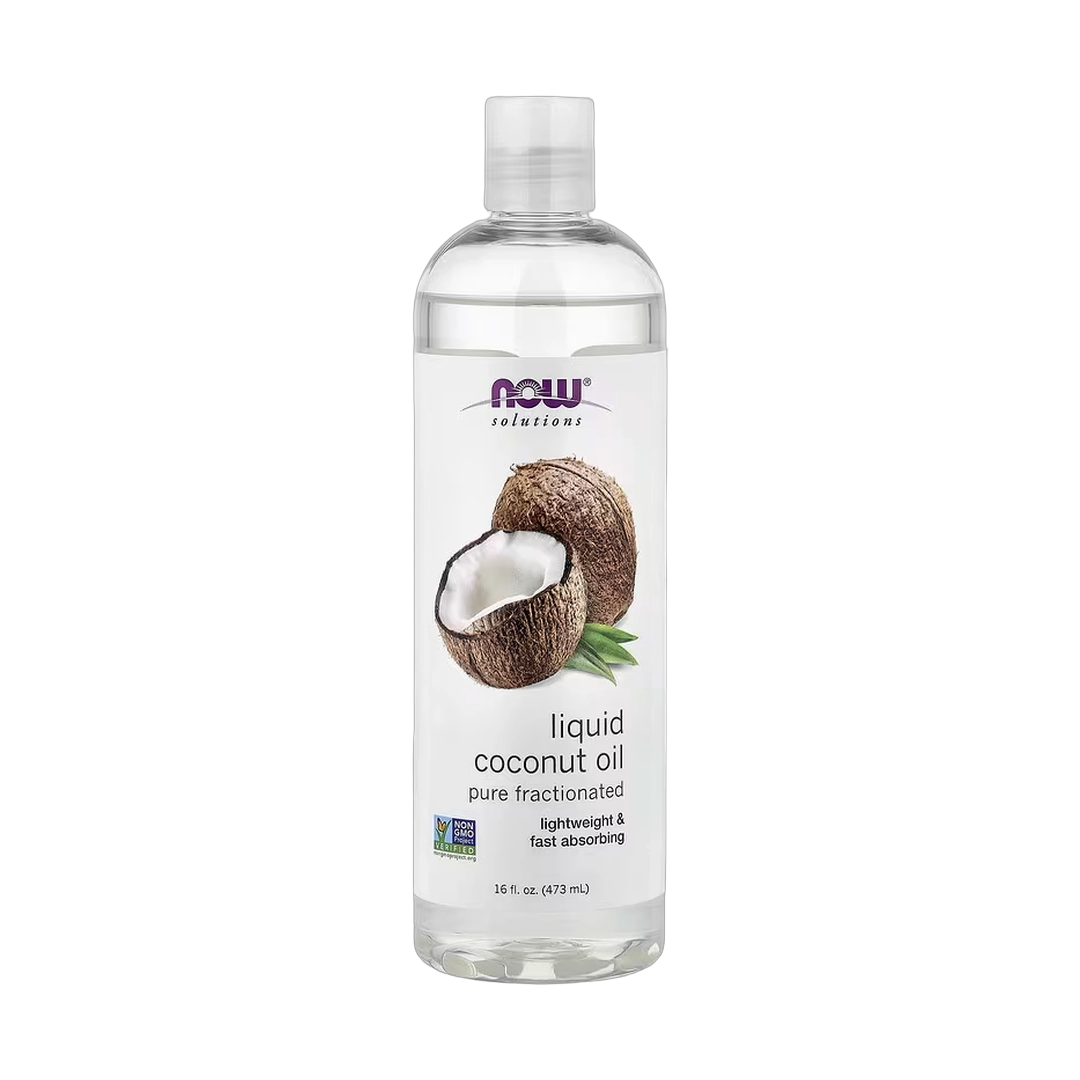 NOW Foods, Solutions, Liquid Coconut Oil, Pure Fractionated, 16 fl oz, 473 ml