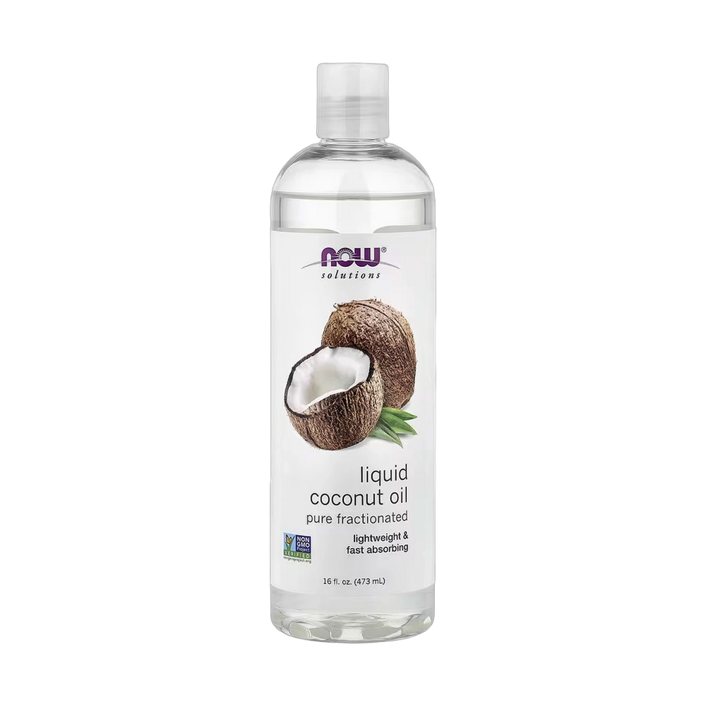 NOW Foods, Solutions, Liquid Coconut Oil, Pure Fractionated, 16 fl oz, 473 ml