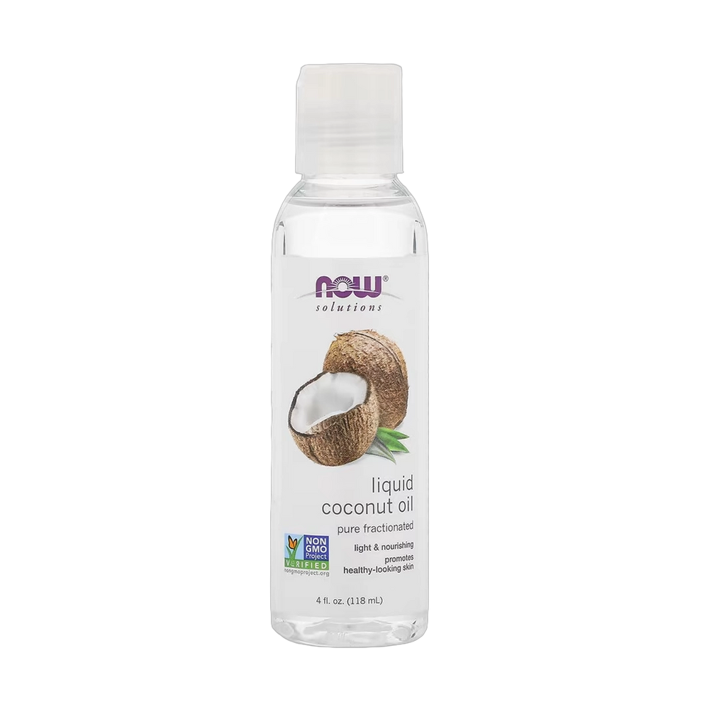 NOW Foods, Solutions, Liquid Coconut Oil, Pure Fractionated, 4 fl oz, 118 ml
