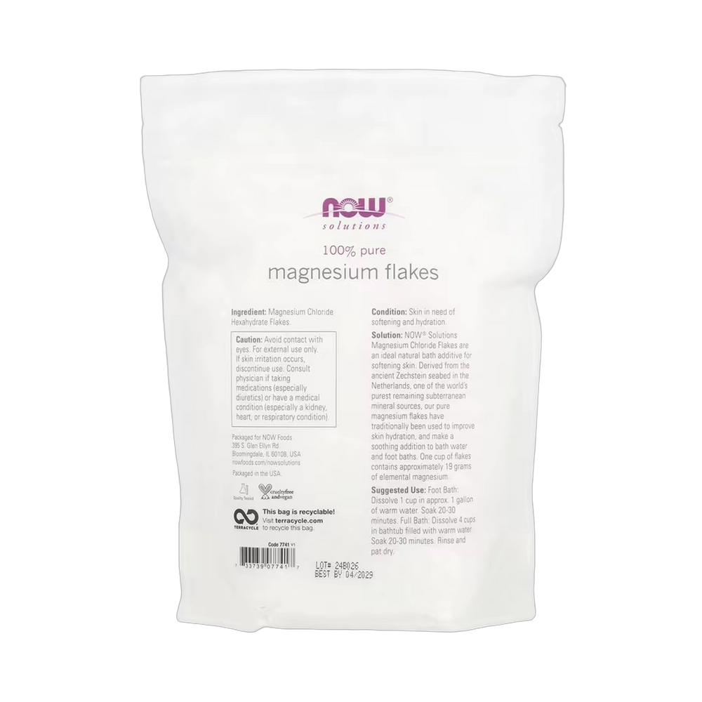 NOW Foods, Solutions, Magnesium Flakes, 26.5 oz, 750 g