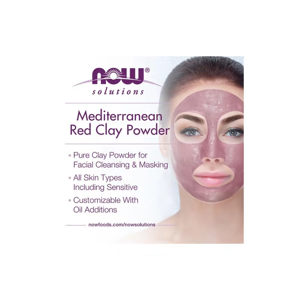 NOW Foods, Solutions, Mediterranean Red Clay Powder, 6 oz, 170 g