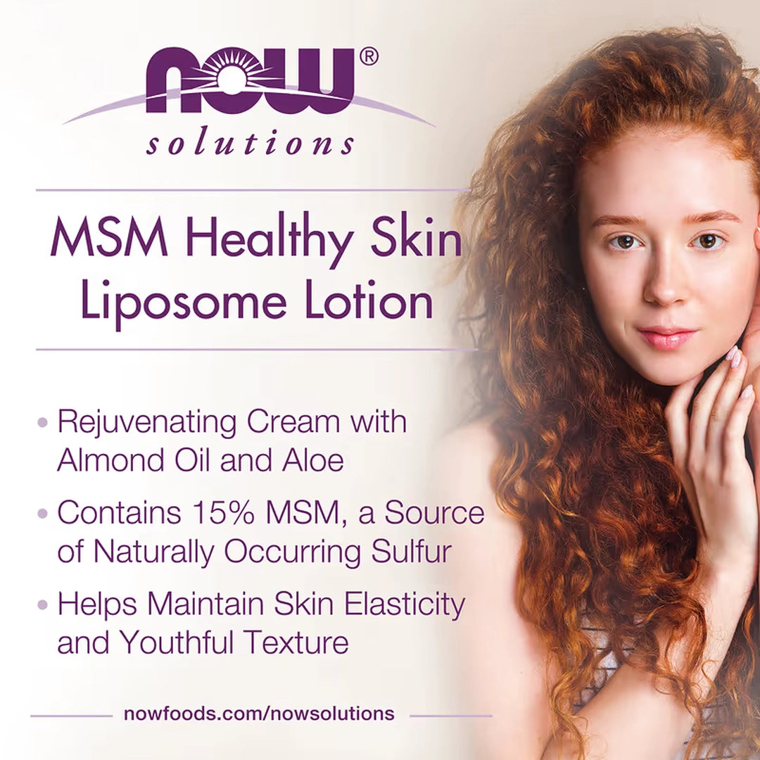 NOW Foods, Solutions, MSM Healthy Skin, Liposome Lotion, 8 fl oz, 237 ml