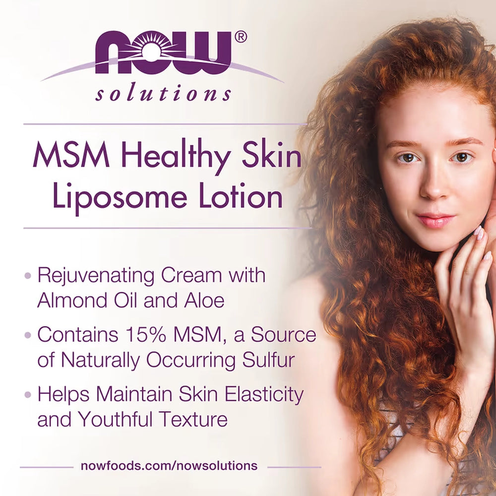 NOW Foods, Solutions, MSM Healthy Skin, Liposome Lotion, 8 fl oz, 237 ml
