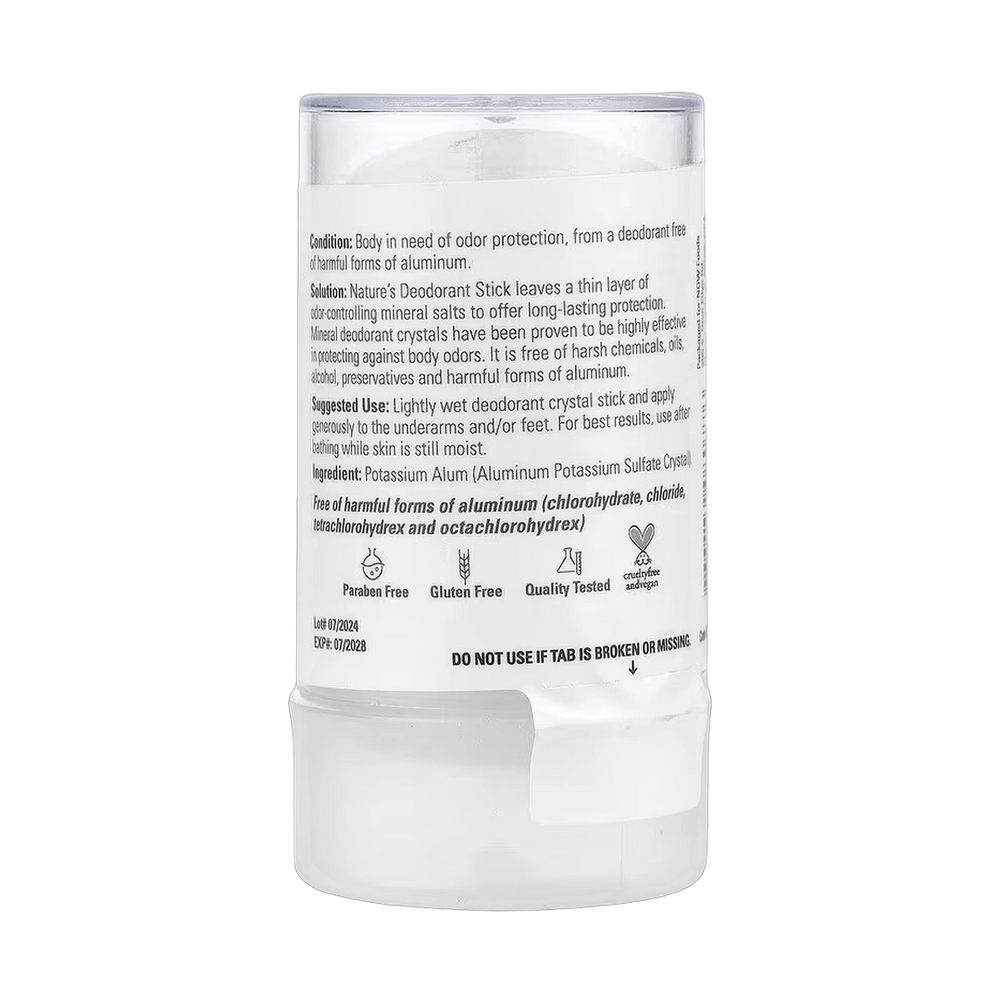 NOW Foods, Solutions, Nature's Deodorant Stick, 4.25 oz, 120 g