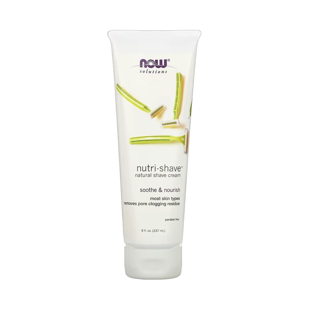 NOW Foods, Solutions, Nutri-Shave, Natural Shave Cream, 8 fl oz, 237 ml