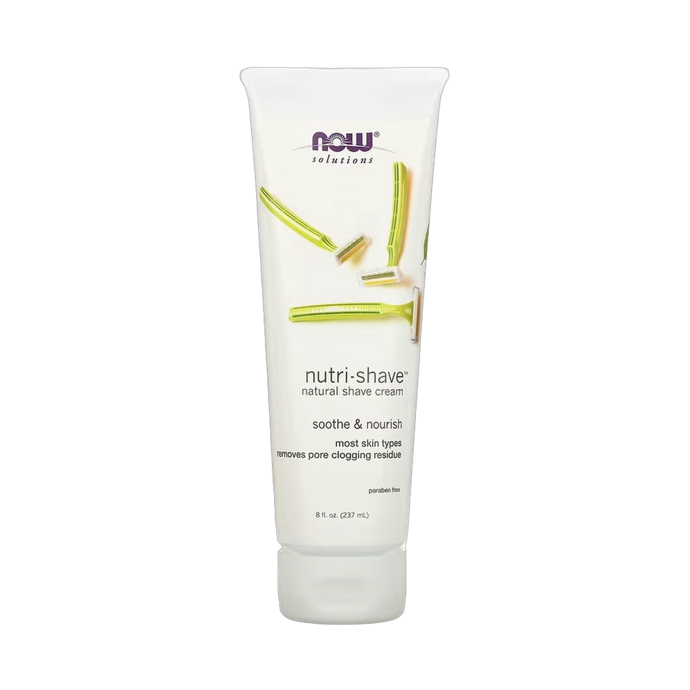 NOW Foods, Solutions, Nutri-Shave, Natural Shave Cream, 8 fl oz, 237 ml