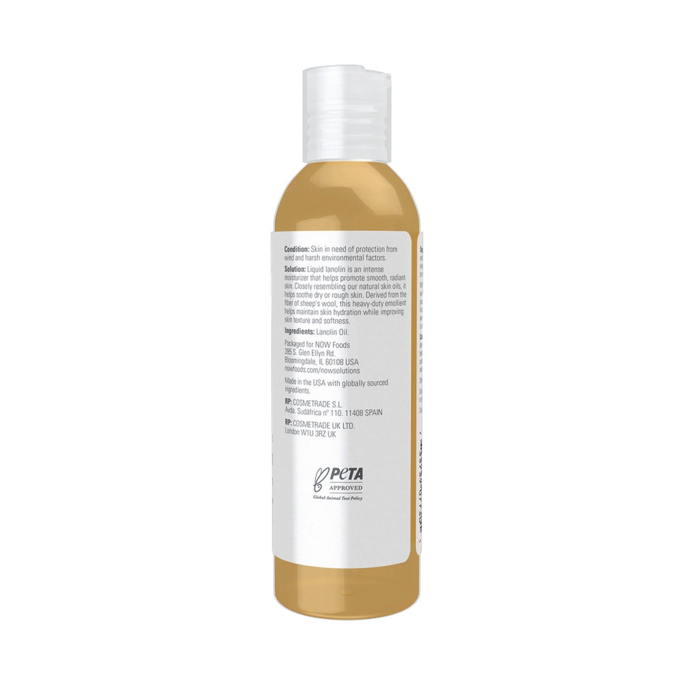 NOW Foods, Solutions, Pure Liquid Lanolin, 4 fl. Oz, 118 ml
