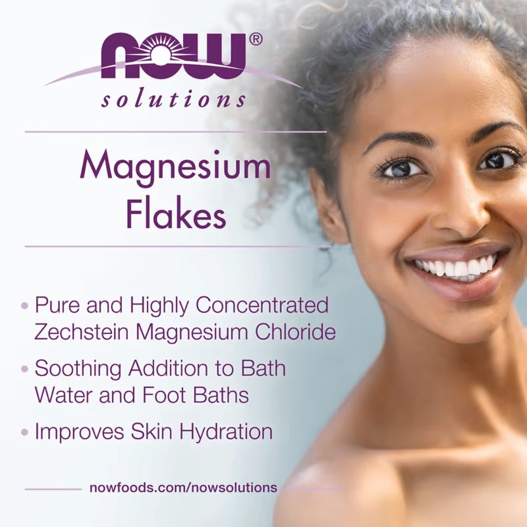 NOW Foods, Solutions, Pure Magnesium Flakes, 54 oz, 1,531 g