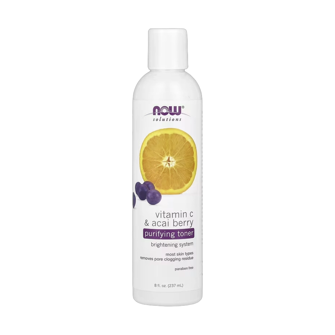 NOW Foods, Solutions, Purifying Toner, Vitamin C & Acai Berry, 8 fl oz, 237 ml
