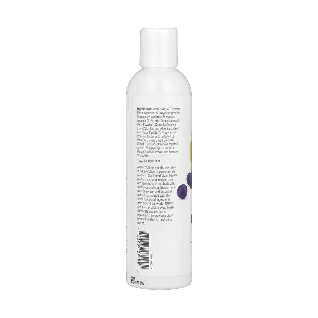 NOW Foods, Solutions, Purifying Toner, Vitamin C & Acai Berry, 8 fl oz, 237 ml