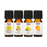 NOW Foods, Solutions, Put Some Pep in Your Step, Uplifting Essential Oils Kit, 4 Bottles, 1.3 fl oz, 10 ml Each